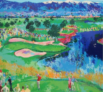  Golf Art - Impasto Golf